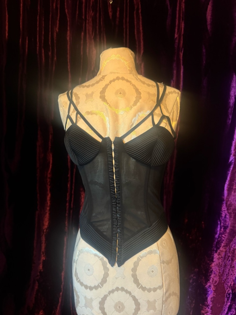 Black Strappy Corset Top